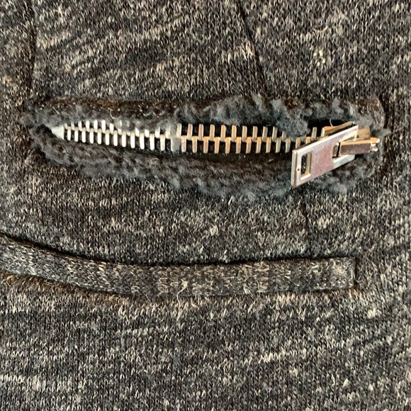 IRO Norma Charcoal Gray Moto Jacket - Picture 4 of 8